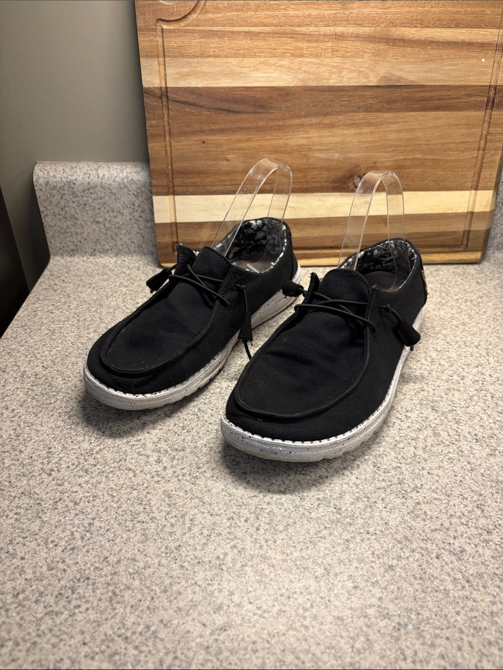 Hey Dude Women’s Black Sneakers Size 8